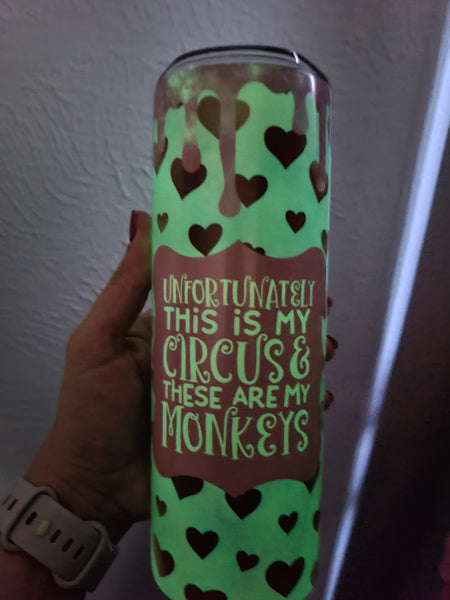 Circus 20oz color changing tumbler